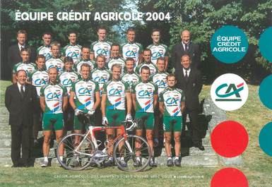 CPSM CYCLISME " Equipe Crédit Agricole 2004"