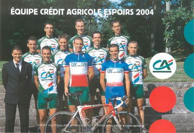 CPSM CYCLISME "Equipe Crédit Agricole Espoirs 2004"