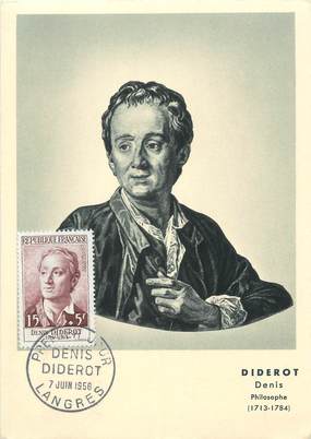 CPSM CARTE MAXIMUM " Denis Diderot"