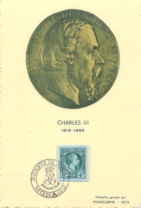 CPSM MONACO CARTE MAXIMUM " Charles III"