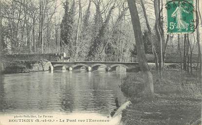 CPA FRANCE 91 "Boutigny, le pont sur l'Essonnes"