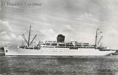 CPSM BATEAU PAQUEBOT " Le Colombie"