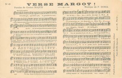CPA CHANSON ENFANTINE " Verse Margot"