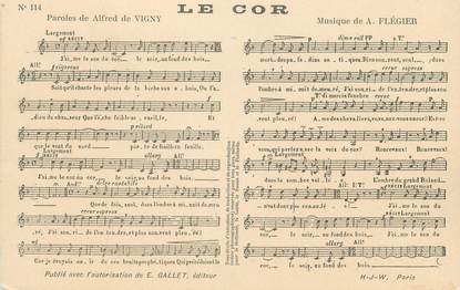 CPA CHANSON ENFANTINE " Le Cor"