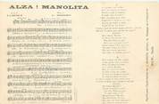 Theme CPA CHANSON ENFANTINE " Alza Manolita"