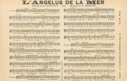 CPA CHANSON ENFANTINE " L'Angelus de la Mer"