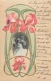 Theme CPA ART NOUVEAU / FEMME / CARTE EN RELIEF