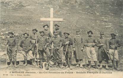 CPA MILITAIRE 73 Modane / CHASSEURS ALPINS