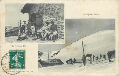 CPA MILITAIRE " Vues du Fréjus en été et en hiver" / CHASSEURS ALPINS