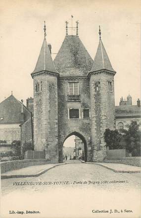 CPA FRANCE 89 "Villeneuve sur Yonne, porte de Joigny"