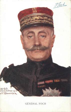 CPA MILITAIRE " Général Foch"