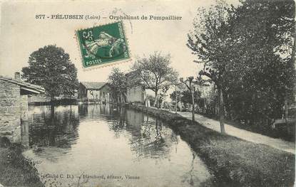 / CPA FRANCE 42 "Pelussin, orphenlinat de pompaillier"