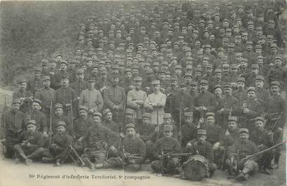 CPA MILITAIRE " Régiment d'Infanterie Territoriale 8ème compagnie"