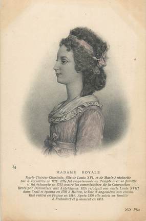 CPA FAMILLE ROYALE " Madame Royale"
