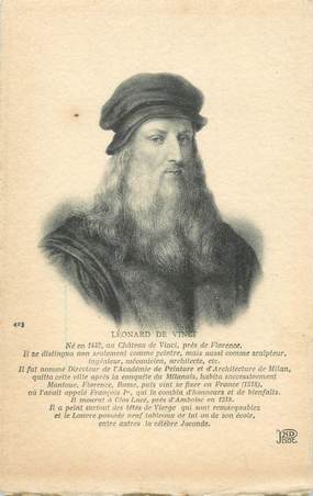 CPA INVENTEUR " Léonard de Vinci"
