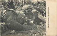 Animaux CPA ELEPHANT " Chasse à l'éléphant sur le Bamingui"