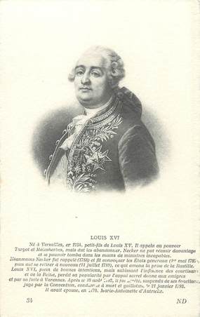 CPA FAMILLE ROYALE " Louis XVI"