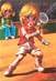 CPSM ILLUSTRATEUR ENFANT " Le tennis"