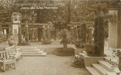 CPA ART DECO / EXPO DES ARTS DECORATIFS 1925 " Jardin des Alpes Maritimes"