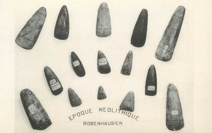 CPA ARCHEOLOGIE " Epoque Néolithique Robenhausien"