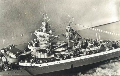 CPSM BATEAUX MILITAIRES " Maquette du Richelieu"