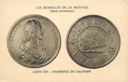 CPA MONNAIE " Louis XIII, naissance du Dauphin"