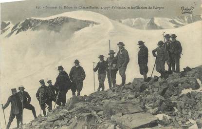 CPA ALPINISME " Sommet du Dôme de Chasse Forêts"