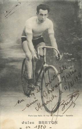 CPA CYCLISME " Jules Breton" / AUTOGRAPHE