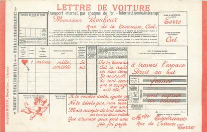 CPA LA POSTE " Lettre de voiture"