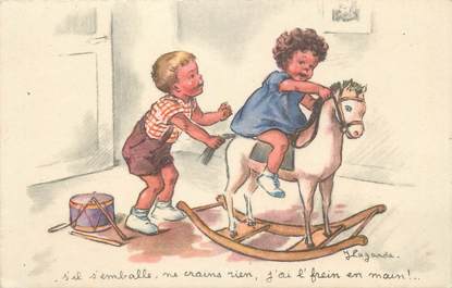 CPA ILLUSTRATEUR LAGARDE ENFANT