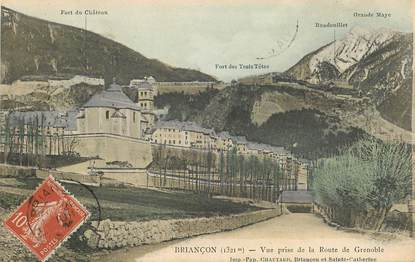 CPA FRANCE 05 "Briançon, vue prise de la route de Grenoble"