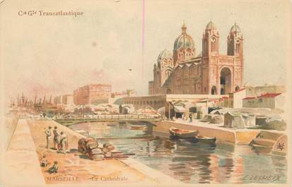 CPA ILLUSTRATEUR LESSIEUX / LA CATHEDRALE DE MARSEILLE