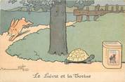 Illustrateur CPA ILLUSTRATEUR BENJAMIN RABIER / LE LIEVRE ET LA TORTUE