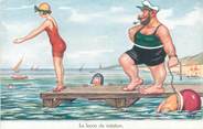 Illustrateur CPA ILLUSTRATEUR RAFFRAY " La leçon de natation"