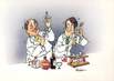 CPSM ILLUSTRATEUR HUBERT RUBLON "Laboratoire d'analyses"