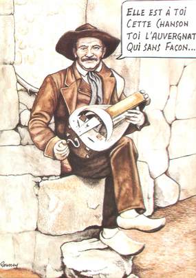 CPSM ILLUSTRATEUR ANDRE ROUSSEY " Georges Brassens"