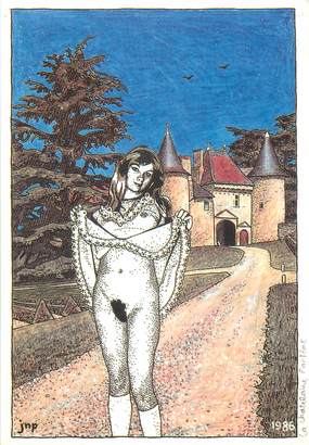 CPSM ILLUSTRATEUR J.N POTTE " La Châtelaine fantôme"