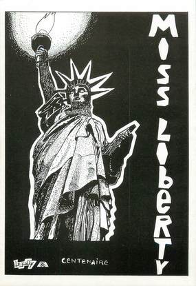 CPSM ILLUSTRATEUR Bernard LEJOLLY " Miss Liberty"