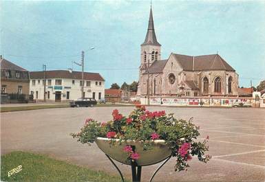 CPSM FRANCE 62 " Beaurainville, Place de l'Eglise "