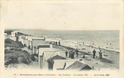 CPA FRANCE 14 "Bernières sur Mer, les Cabines"