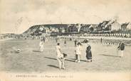 14 Calvado CPA FRANCE 14 "Arromanches les Bains, la plage et les Tentes" / VERSO MARCOPHILIE 5ct Type blanc bande de cinq