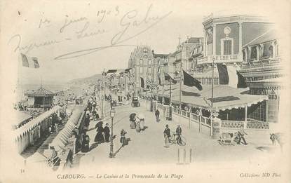 CPA FRANCE 14 "Cabourg, le Casino et la promenade de la Plage"