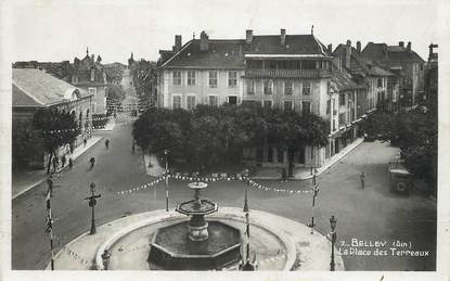 / CPSM FRANCE 01 "Belley, la place des Terreaux"