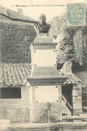 CPA FRANCE 13 "Miramas, monument et Fontaine Castagne"