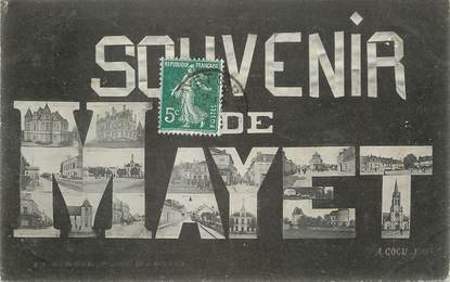 / CPA FRANCE 72 "Souvenir de Mayet"