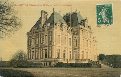 / CPA FRANCE 72 "Bazouges, château de la Masselière"
