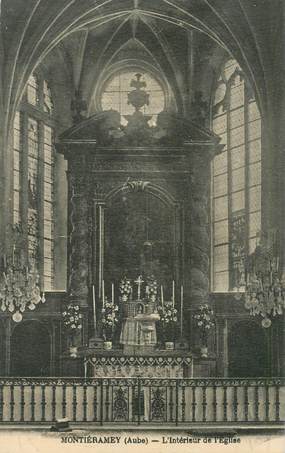 CPA FRANCE 10 "Montiéramey, intérieur de l'Eglise"