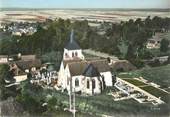 France CPSM FRANCE 10 " Avion au-dessus de Voué, l'église "