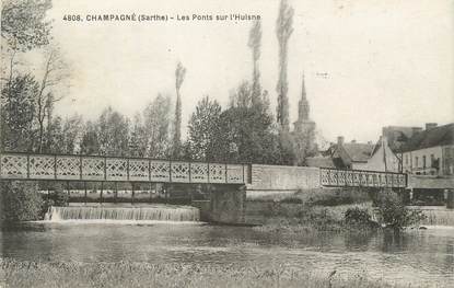 / CPA FRANCE 72 "Champagné, les ponts sur l'Huisne"