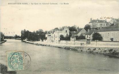 CPA FRANCE 10 "Nogent sur Seine, le Quai du Gal Carbonel"